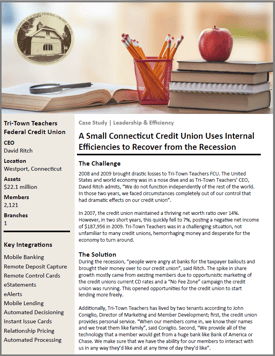 Tri-Town Teachers FCU Case Study